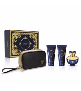 KIT - Versace Dylan Blue pour Femme  EDP vaporizador 100ml+gel 100ml+body lotion 100ml+necesaire 