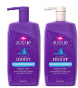 Kit Shampoo e Condicionador Aussie Moist 865ml